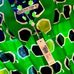 Trina Turk Green And Blue Dress